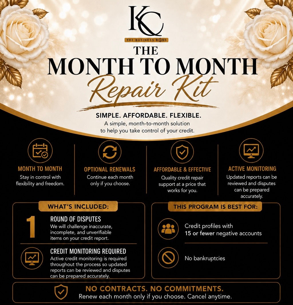 Month To Month Repair Kit